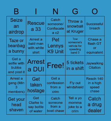 PD BINGO Card