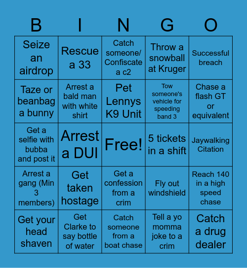 PD BINGO Card