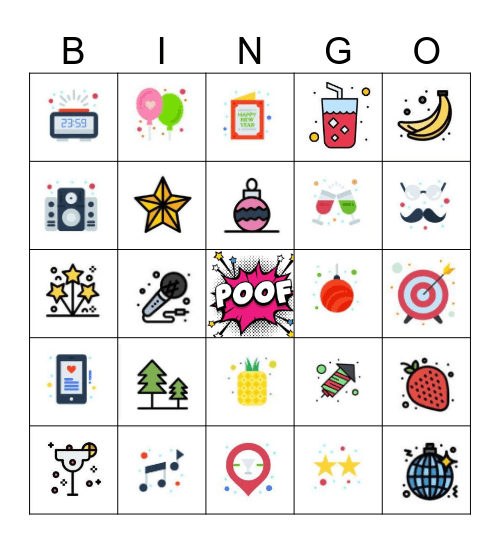 Nyttår i Bergsåsveien 2025 Bingo Card