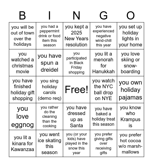 CredArmy 2025 Bingo!! Bingo Card