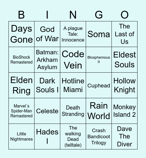 Platinos Steam 2026 Bingo Card