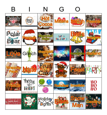 Winter Bingo Card