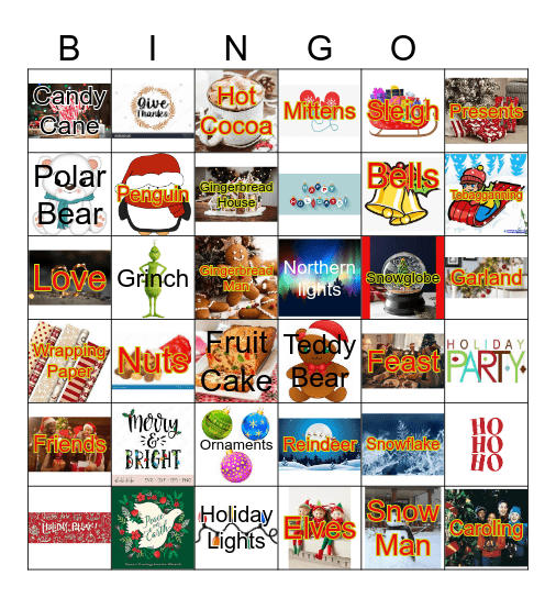 Winter Bingo Card