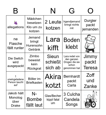 Silvester Bingo Card
