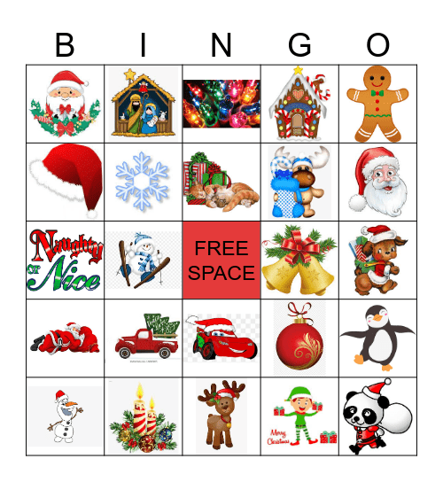 Christmas Bingo Card