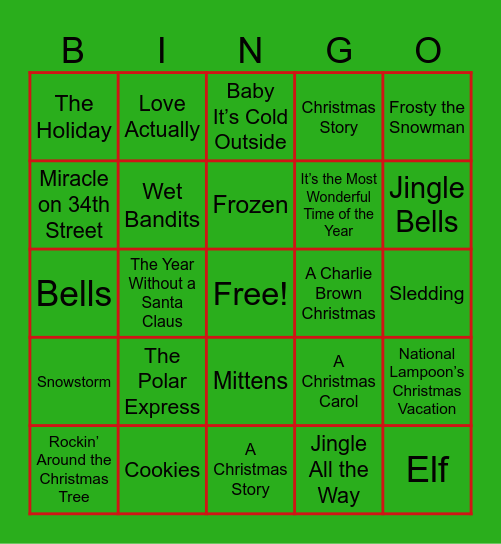 HolidayPalooza BINGO 2025 Bingo Card
