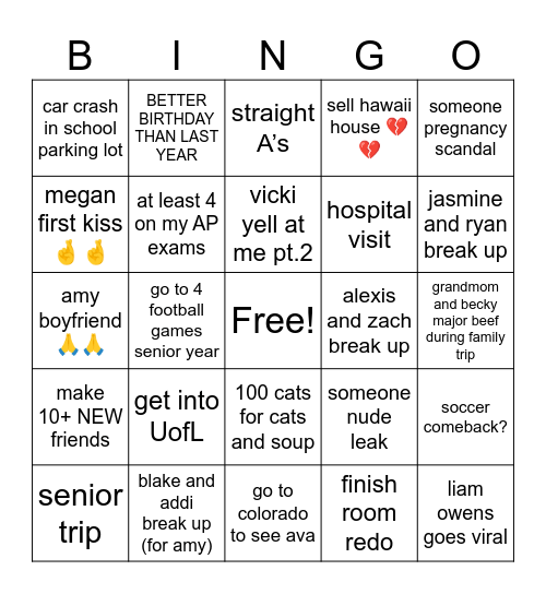 2026 Bingo!! Bingo Card