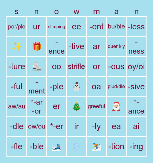 louise <3 Bingo Card