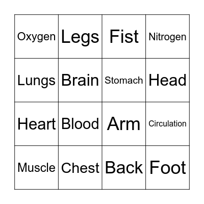 Circulation Bingo Card