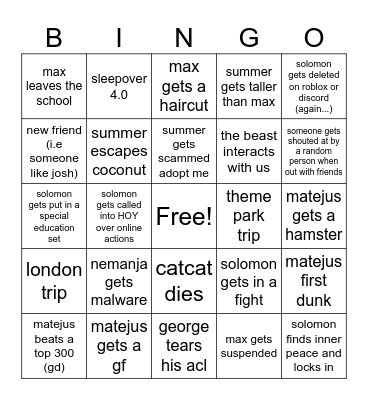 cds 2026 bingo Card