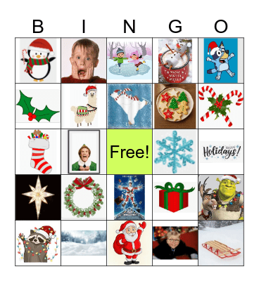 Christmas Bingo Card