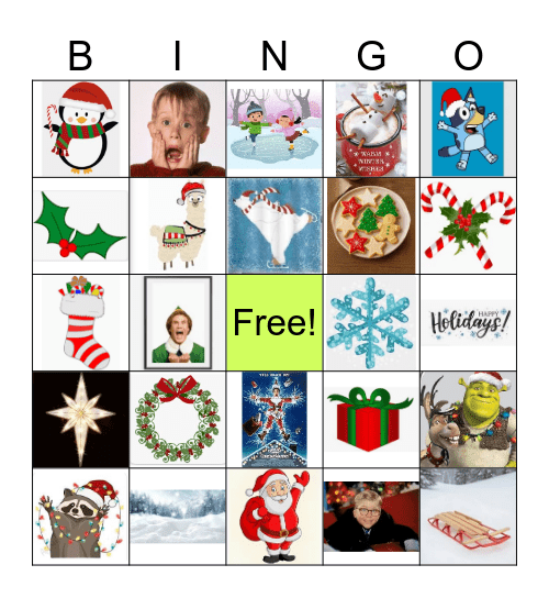 Christmas Bingo Card