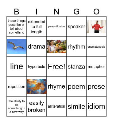 Wonders Unit 2 Week 5 Vocabulary Bingo Card