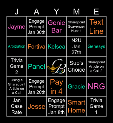 AC Sales Ops Bingo Card