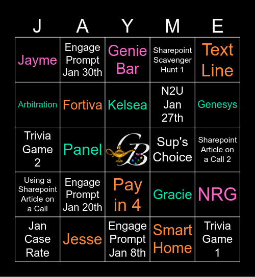 AC Sales Ops Bingo Card