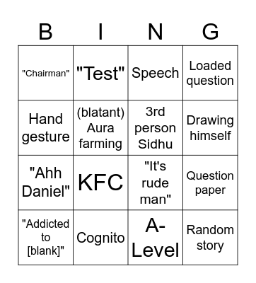 binggs 11-1 physics Bingo Card