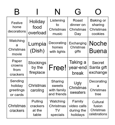 Test Bingo Card