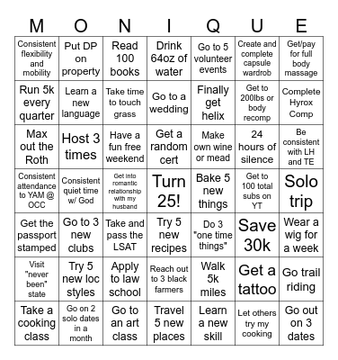 '26 Bingo Card