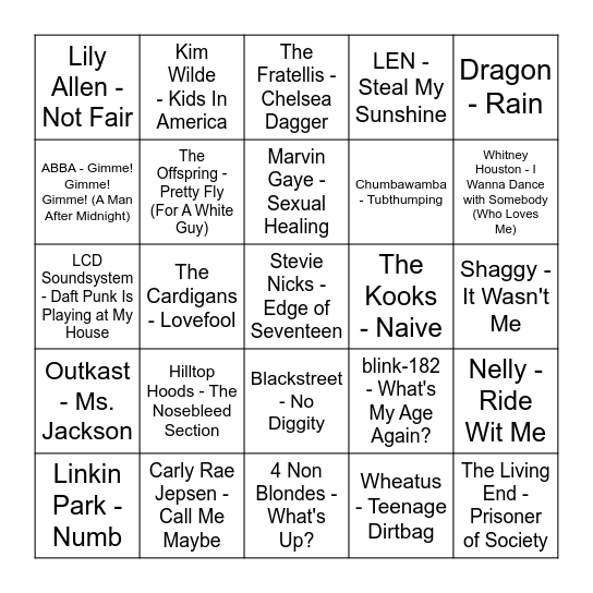 LAST BINGO OF THE YEAR (Round 1) Bingo Card