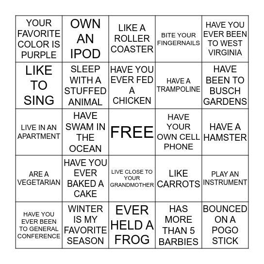 MOTHER'S DAY BANQUET 2013 Bingo Card