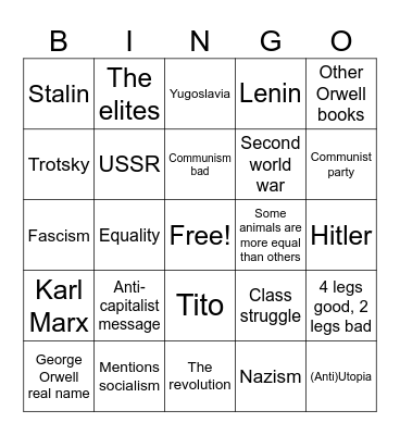 Untitled Bing Bingo Card