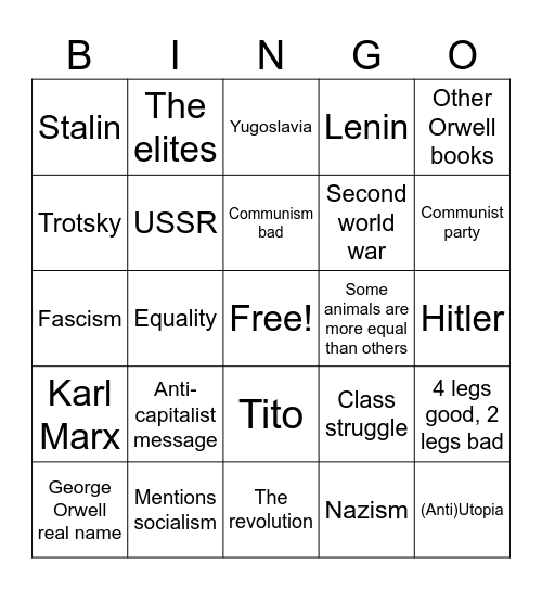 Untitled Bing Bingo Card