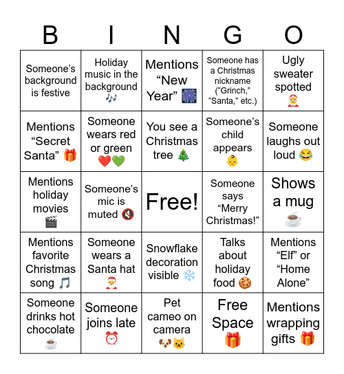 Telus Bingo Card