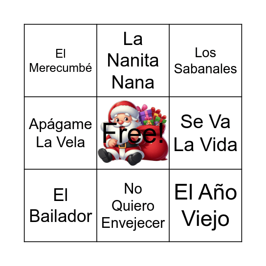 FELIZ NAVIDAD Bingo Card