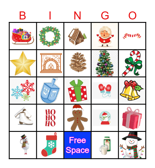 Holiday Bingo Card
