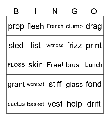 10:30 Bingo Card