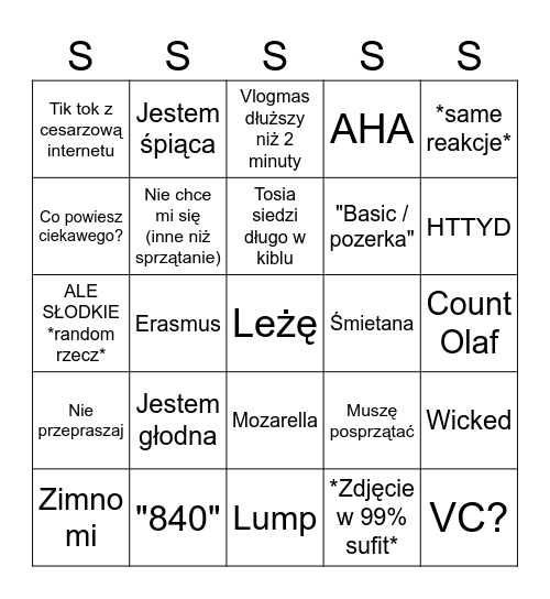 Szybingo Card