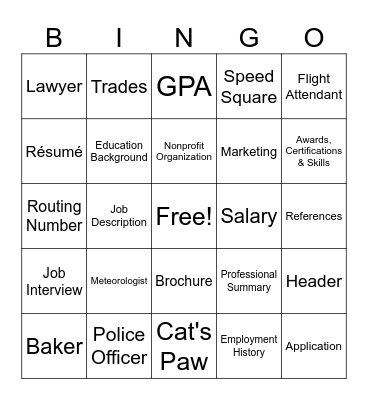 JAG 9/10 Bingo Card