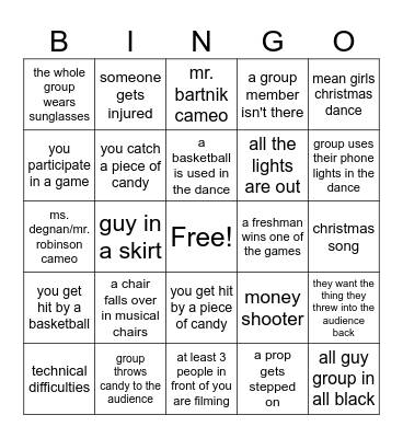 charter humiliation ritual bingo Card