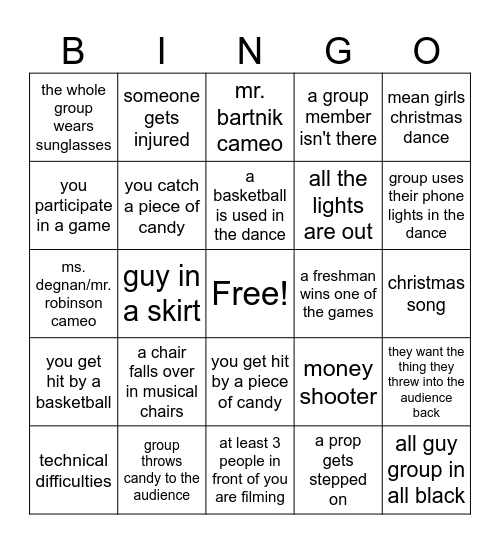 charter humiliation ritual bingo Card