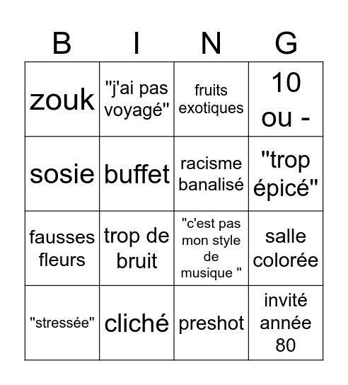 Weather Bingo! Bingo Card