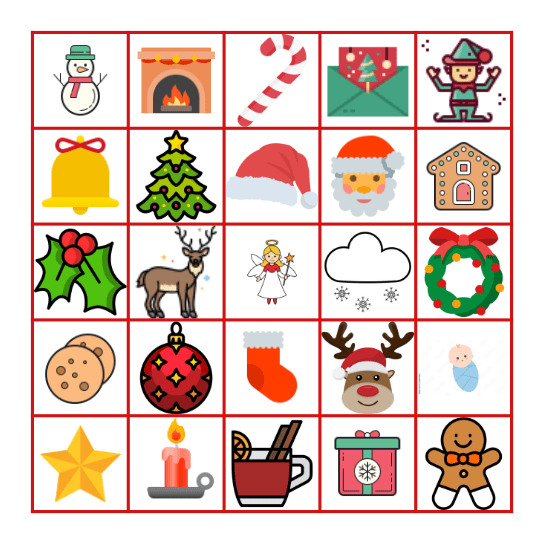 Christmassong - Bingo Card