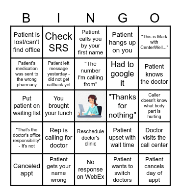 Call Room People Bingo Card