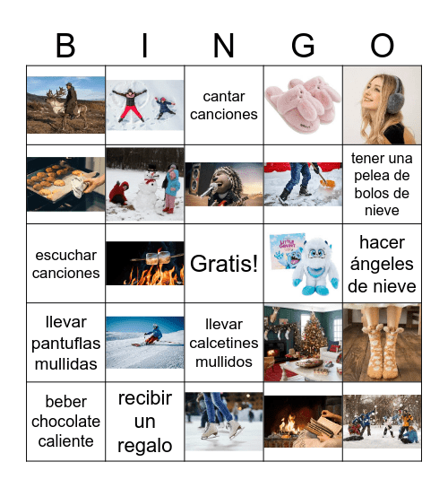 En el invierno Bingo Card