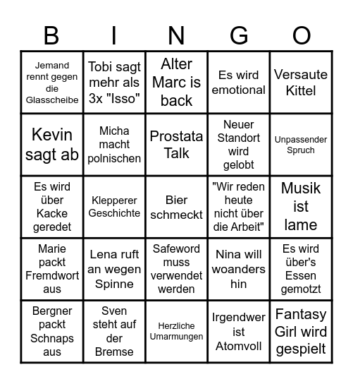 DATRON Weihnachtsbingo 2025 Bingo Card