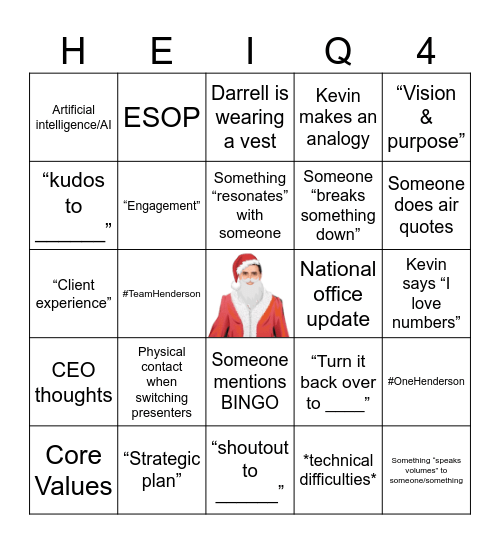 2025 HEI Q4 Bingo Card