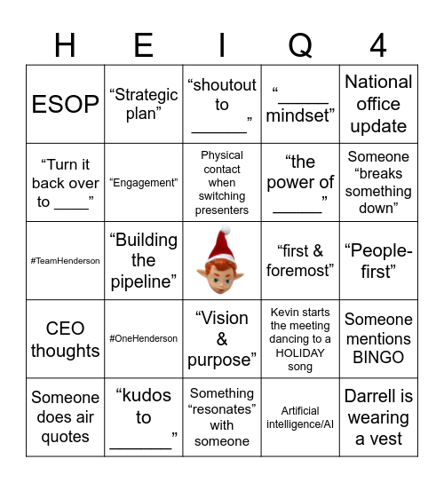2025 HEI Q4 Bingo Card