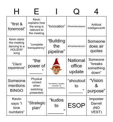 2025 HEI Q4 Bingo Card