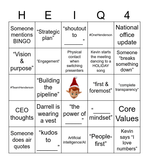 2025 HEI Q4 Bingo Card