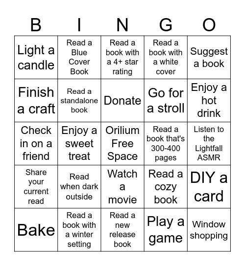 Lightfall 2025 Bingo Card