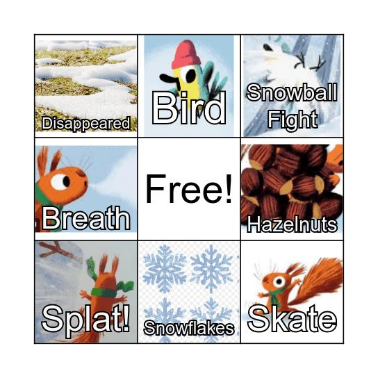 The Snow Thief Bingo Card