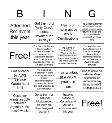 BINGO! Bingo Card