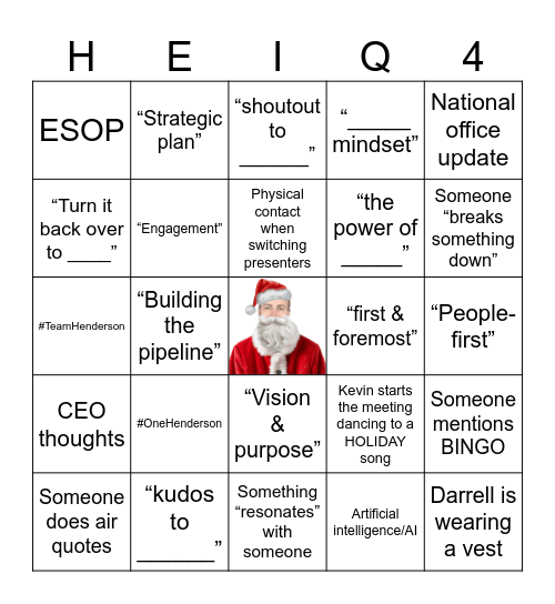 2025 HEI Q4 Bingo Card