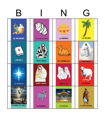 Las Posadas Bingo Card