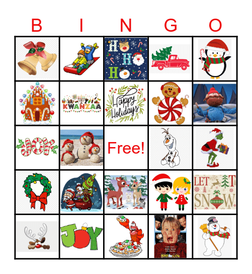 Christmas Bingo Card