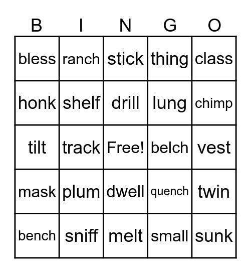 2.2 Bingo Card